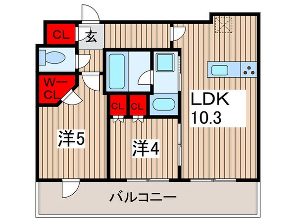 ザ・パークハビオ行徳駅前の物件間取画像